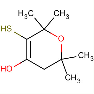 2H-Thiopyran-4-ol, tetrahydro-2,2,6,6-tetramethyl- molecular structure