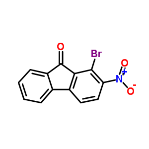 1-bromo-2-nitro-9H-fluoren-9-one molecular structure