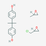 Phenol, 4,4-(1-methylethylidene)bis-, polymer with (chloromethyl)oxirane and methyloxirane molecular structure