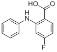 4-FLUORO-2-PHENYLAMINO-BENZOIC ACID molecular structure