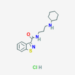 N-(3-(CYCLOHEXYLAMINO)PROPYL)-1,2-BENZISOTHIAZOLE-3-CARBOXAMIDE HCL
