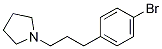 Pyrrolidine, 1-[3-(4-broMophenyl)propyl]- molecular structure
