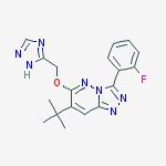7-tert-butyl-3-(2-fluorophenyl)-6-(1h-1,2,4-triazol-5-ylmethoxy)-[1,2,4]triazolo[4,3-b]pyridazine