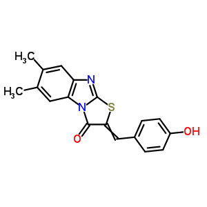 2-(4-hydroxybenzylidene)-6,7-dimethyl[1,3]thiazolo[3,2-a]benzimidazol-3(2H)-one