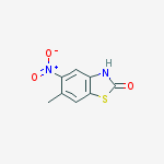 2(3H)-BENZOTHIAZOLONE,6-METHYL-5-NITRO- molecular structure