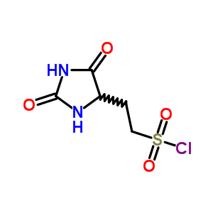 2-(2,5-dioxoimidazolidin-4-yl)ethanesulfonyl chloride molecular structure