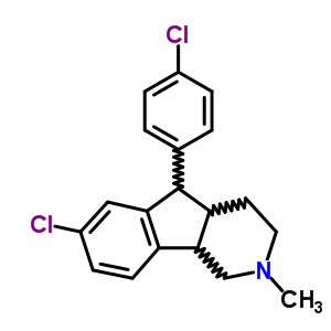 7-chloro-5-(4-chlorophenyl)-2-methyl-2,3,4,4a,5,9b-hexahydro-1H-indeno[1,2-c]pyridine