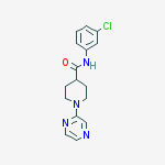4-PIPERIDINECARBOXAMIDE,N-(3-CHLOROPHENYL)-1-PYRAZINYL-