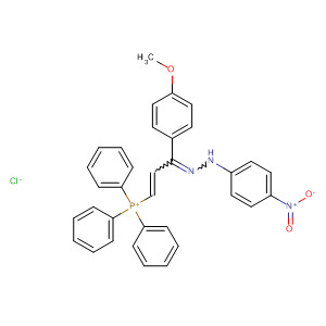Phosphonium,[3-(4-methoxyphenyl)-3-[(4-nitrophenyl)hydrazono]-1-propenyl]triphenyl-,chloride molecular structure