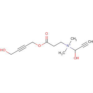 2-Propyn-1-aminium,N-[3-[(4-hydroxy-2-butynyl)oxy]-3-oxopropyl]-N,N-dimethyl-, hydroxide molecular structure