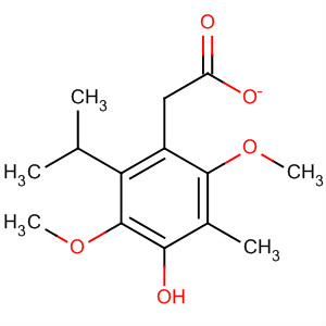 Phenol, 2,5-dimethoxy-6-methyl-3-(1-methylethyl)-, acetate molecular structure