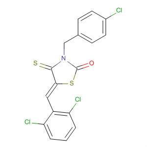 2-Thiazolidinone,3-[(4-chlorophenyl)methyl]-5-[(2,6-dichlorophenyl)methylene]-4-thioxo-,(5Z)-
