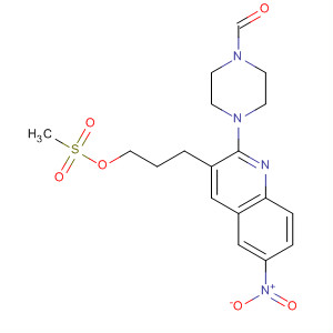 1-Piperazinecarboxaldehyde,4-[3-[3-[(methylsulfonyl)oxy]propyl]-6-nitro-2-quinolinyl]-