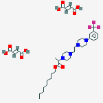 nonyl 2-[4-(2-{4-[3-(trifluoromethyl)phenyl]piperazin-1-yl}ethyl)piperazin-1-yl]propanoate di[(2E)-but-2-enedioate]
