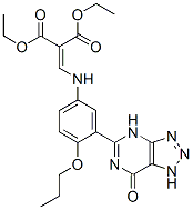 diethyl [[[3-(4,7-dihydro-7-oxo-1H-1,2,3-triazolo[4,5-d]pyrimidin-5-yl)-4-propoxyphenyl]amino]methylene]malonate