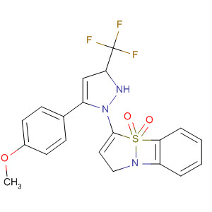 1,2-Benzisothiazole,2,3-dihydro-5-[5-(4-methoxyphenyl)-3-(trifluoromethyl)-1H-pyrazol-1-yl]-,1,1-dioxide