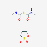 Thiodicarbonic diamide (((H2N)C(S))2S), N,N,N',N'-tetramethyl-, reaction products with 1,2-oxathiolane 2,2-dioxide molecular structure