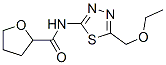 2-Furancarboxamide,N-[5-(ethoxymethyl)-1,3,4-thiadiazol-2-yl]tetrahydro- molecular structure