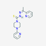 1-piperazinecarbohydrazonothioic acid, 4-(2-pyridinyl)-N-[(1Z)-1-(2-pyridinyl)ethylidene]-