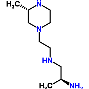 (2S)-N~1~-{2-[(3S)-3-methylpiperazin-1-yl]ethyl}propane-1,2-diamine molecular structure