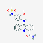 9-({2-methoxy-4-[(methylsulfonyl)amino]phenyl}amino)acridine-4-carboxamide
