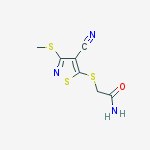 2-((4-cyano-3-(methylthio)-5-isothiazolyl)thio)acetamide