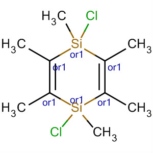 1,4-Disilacyclohexa-2,5-diene, 1,4-dichloro-1,2,3,4,5,6-hexamethyl-,cis- molecular structure