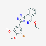1,2,4-Triazolo(3,4-a)phthalazine, 3-((3-bromo-4,5-dimethoxy)phenyl)-6- ethoxy-