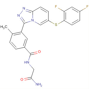 Benzamide,N-(2-amino-2-oxoethyl)-3-[6-[(2,4-difluorophenyl)thio]-1,2,4-triazolo[4,3-a]pyridin-3-yl]-4-methyl-