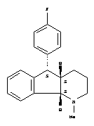 1H-Indeno[1,2-b]pyridine,5-(4-fluorophenyl)-2,3,4,4a,5,9b-hexahydro-1-methyl-, (4aa,5b,9ba)- (9CI)