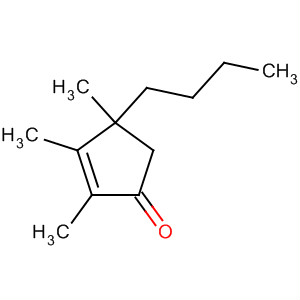 2-Cyclopenten-1-one, 4-butyl-2,3,4-trimethyl- molecular structure