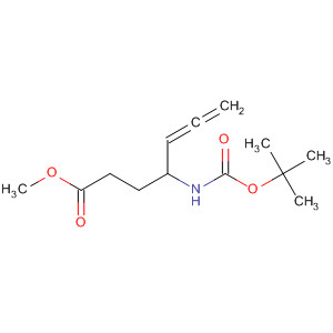 5,6-Heptadienoic acid, 4-[[(1,1-dimethylethoxy)carbonyl]amino]-, methylester molecular structure