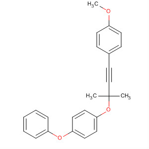 Benzene,1-[[3-(4-methoxyphenyl)-1,1-dimethyl-2-propynyl]oxy]-4-phenoxy- molecular structure