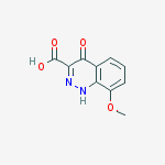 8-Methoxy-4-oxo-1,4-dihydrocinnoline-3-carboxylic acid molecular structure