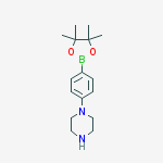 1-[4-(4,4,5,5-Tetramethyl-[1,3,2]dioxaborolan-2-yl)-phenyl]-piperazine
