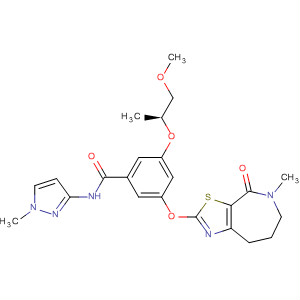 Benzamide,3-[(1S)-2-methoxy-1-methylethoxy]-N-(1-methyl-1H-pyrazol-3-yl)-5-[(5,6,7,8-tetrahydro-5-methyl-4-oxo-4H-thiazolo[5,4-c]azepin-2-yl)oxy]-