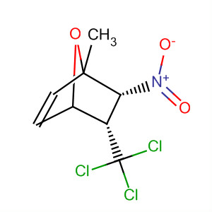 7-Oxabicyclo[2.2.1]hept-2-ene, 1-methyl-6-nitro-5-(trichloromethyl)-,(5-exo,6-endo)- molecular structure