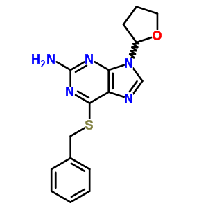 6-(benzylsulfanyl)-9-(tetrahydrofuran-2-yl)-9H-purin-2-amine