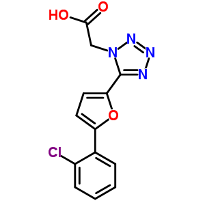 5-(5-(2-CHLOROPHENYL)-FURAN-2-YL)-1H-TETRAZOLE-1-ACETIC ACID