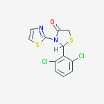 2-(2,6-dichlorophenyl)-3-(1,3-thiazol-2-yl)-1,3-thiazolidin-4-one